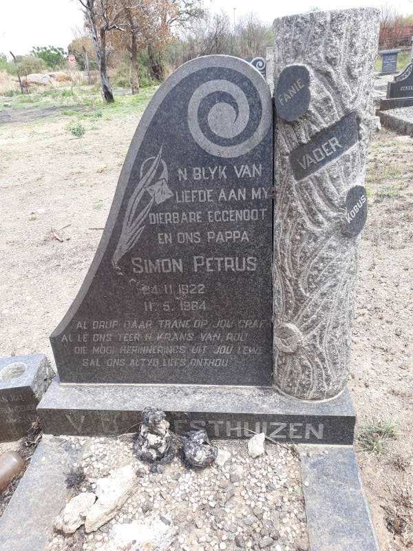 WESTHUIZEN Simon Petrus, v.d. 1922-1964
