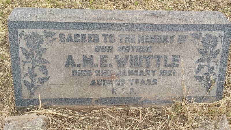 WHITTLE A.M.E. -1921