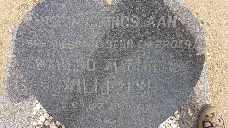 WILLEMSE Barend Mattheus 1910-1957
