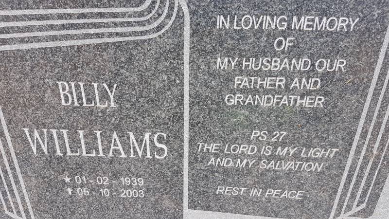 WILLIAMS Billy 1939-2003