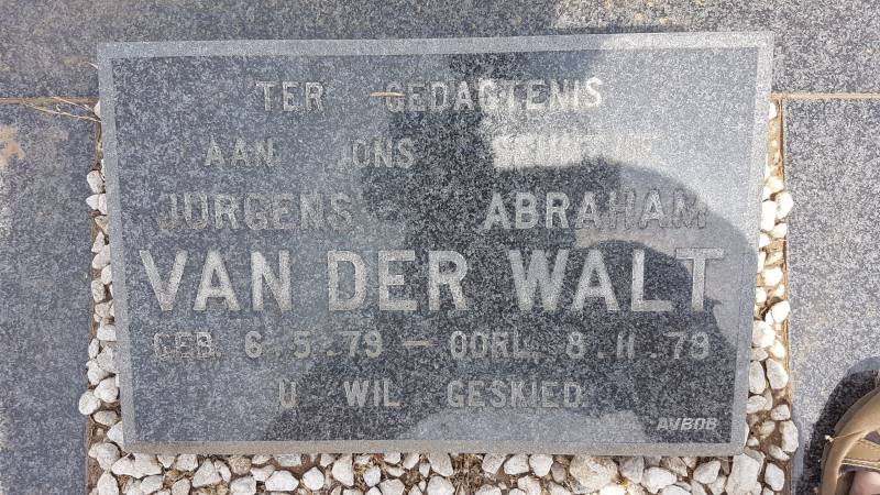 WALT Jurgens Abraham, van der 1979-1979