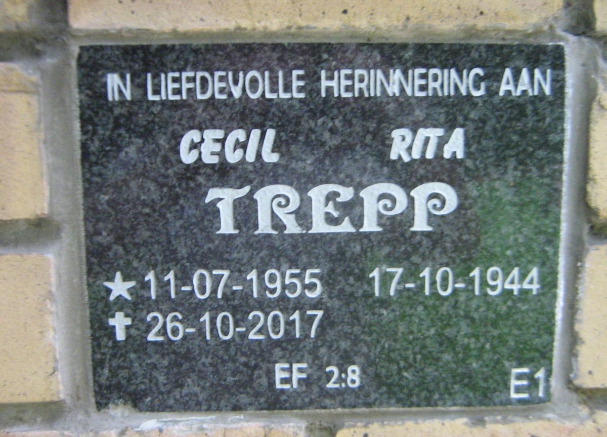 TREPP Cecil 1955-2017 &amp; Rita 1944-