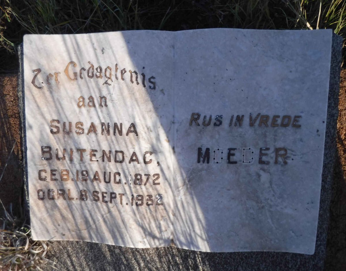 BUITENDAG Susanna 1872-1932