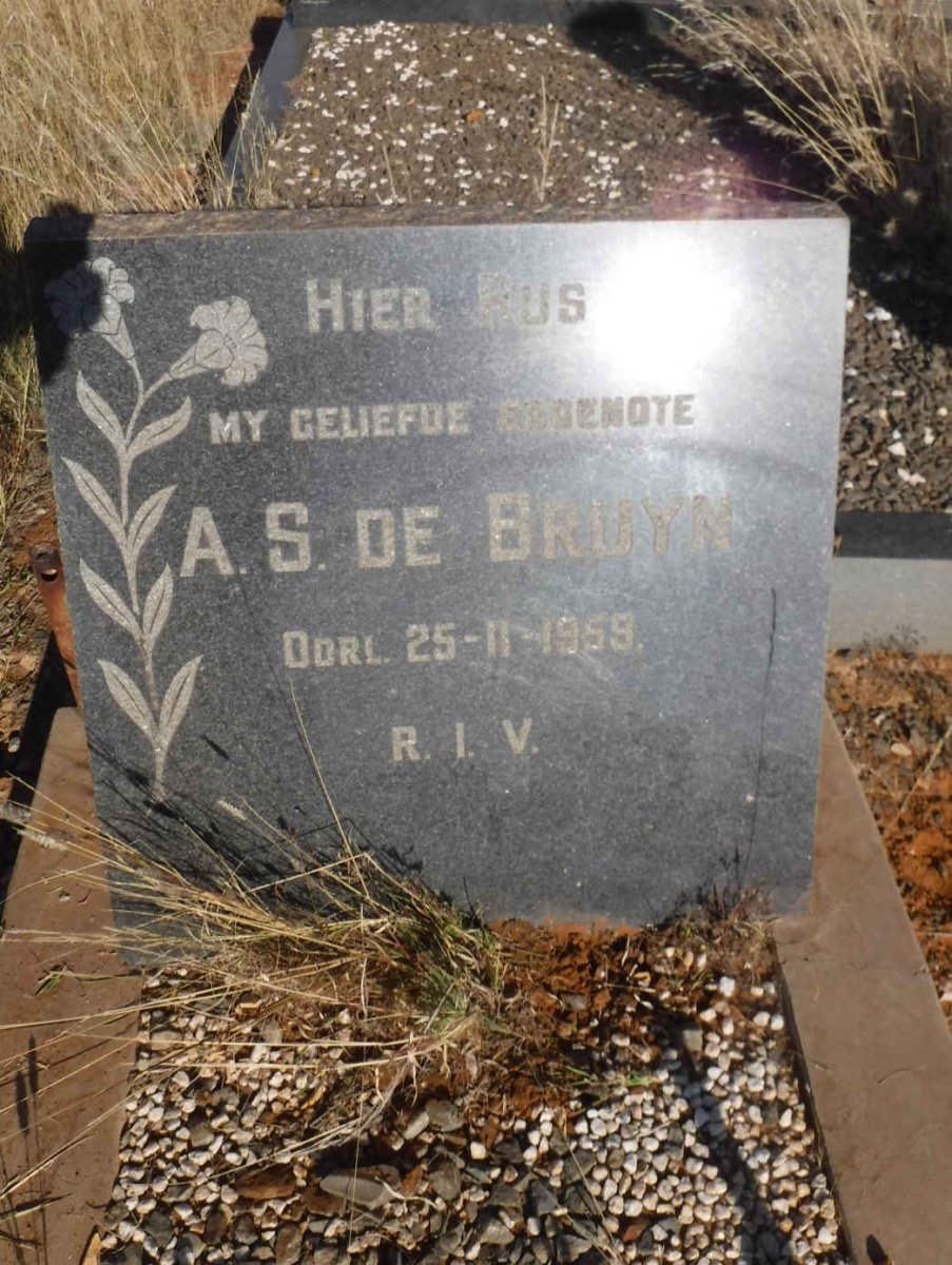 BRUYN A.S., de -1959