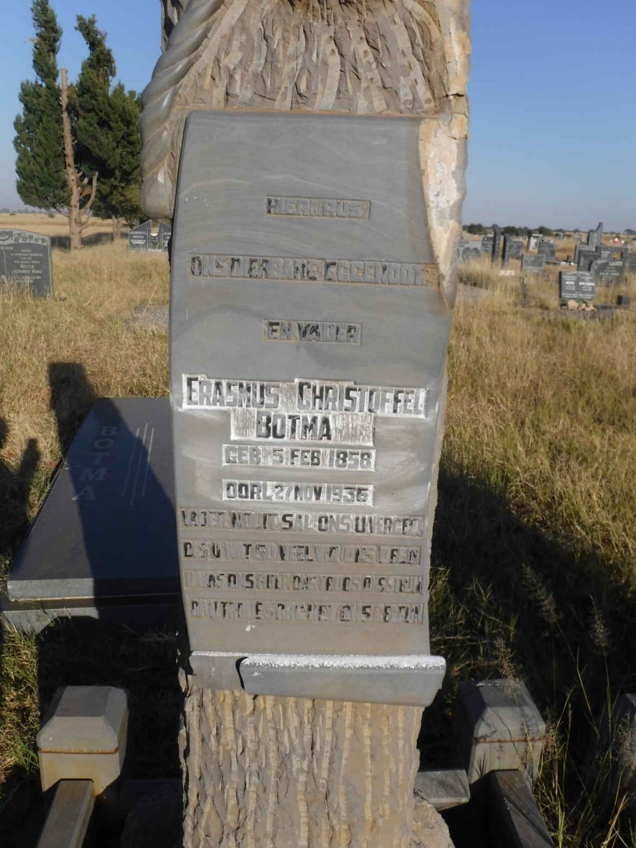BOTMA Erasmus Christoffel 1858-1935