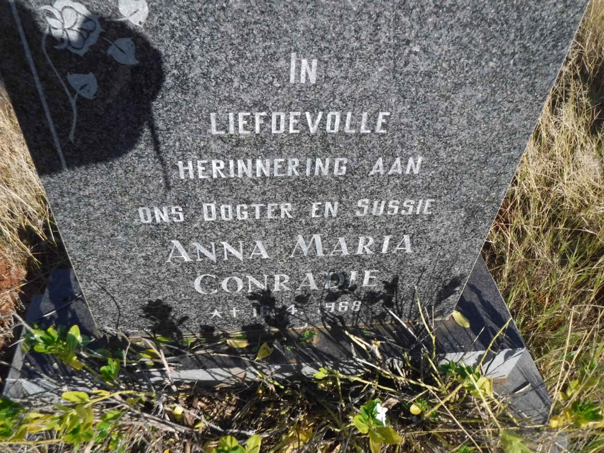 CONRADIE Anna Maria 1968-1968