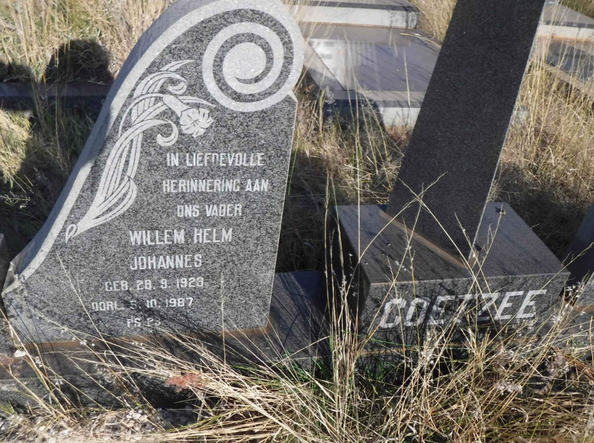 COETZEE Willem Helm Johannes 1923-1987 &amp; Susanna Susara Jacoba Elizabeth OBERHOLZER 1927-1979
