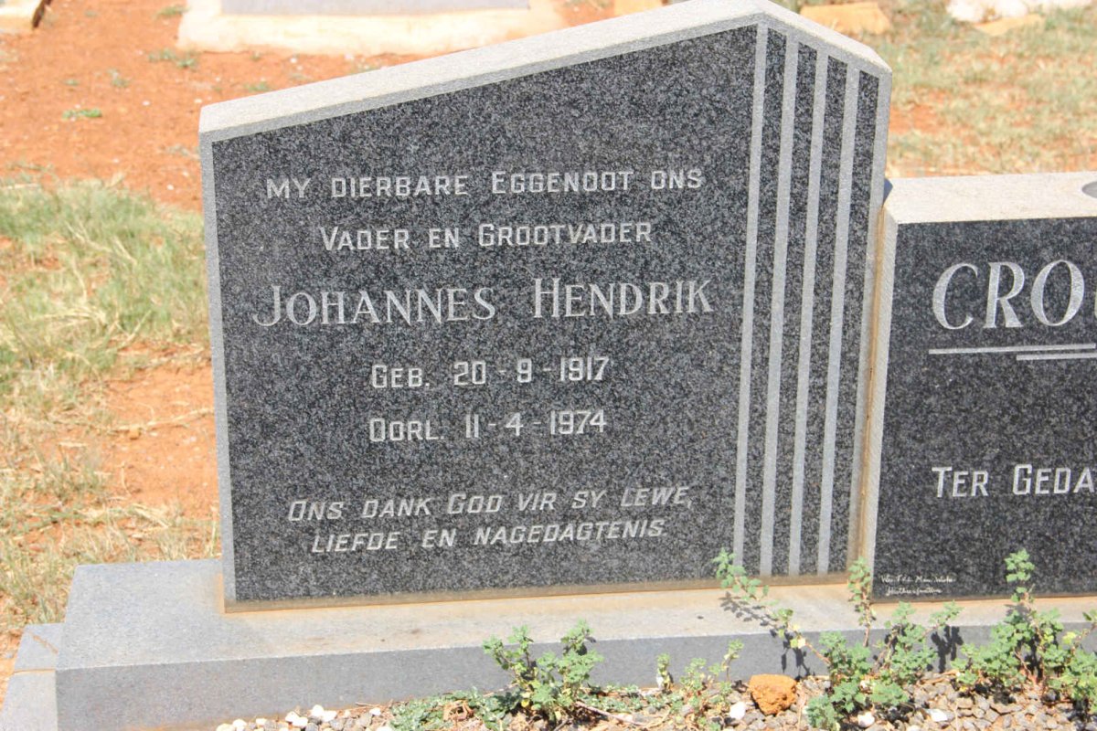 CRO? Johannes Hendrik 1917-1974
