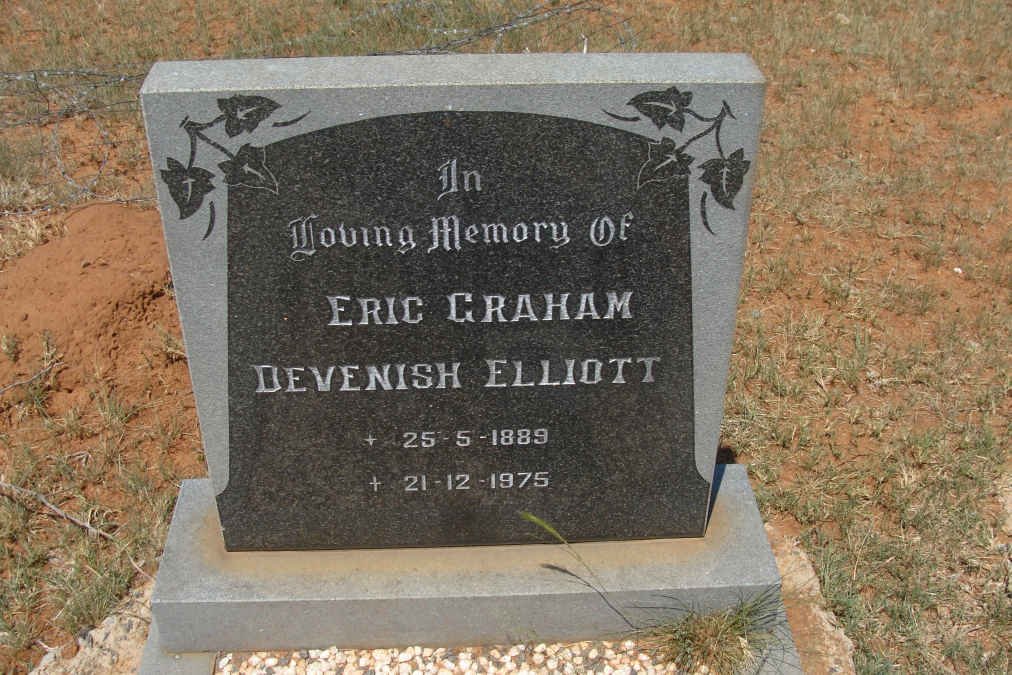 ELLIOTT Eric Graham Devenish 1889-1975