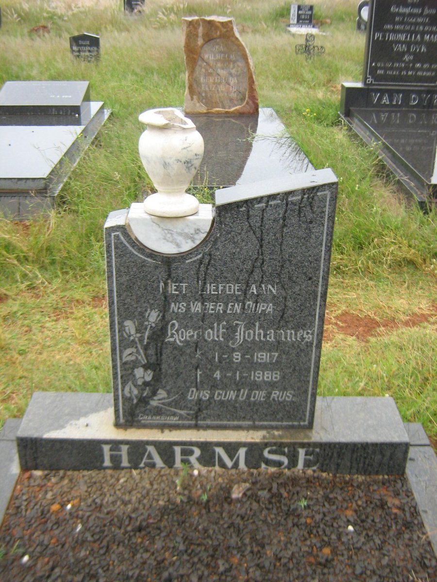 HARMSE Roedolf Johannes 1917-1988