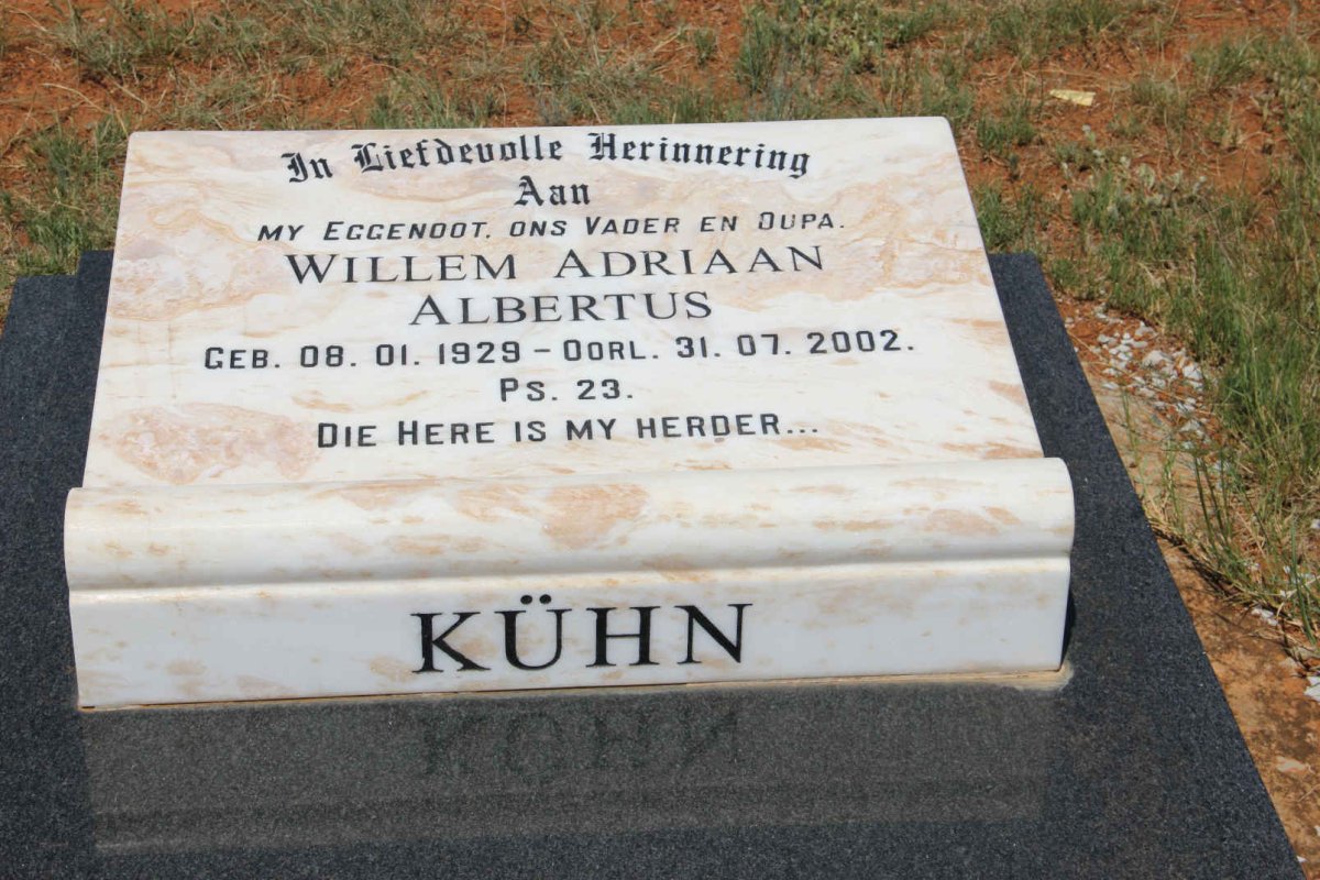 KUHN Willem Adriaan Albertus 1929-2002