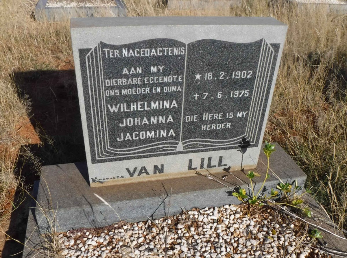 LILL Wilhelmina Johanna Jacomina_ van 1902 - 1975