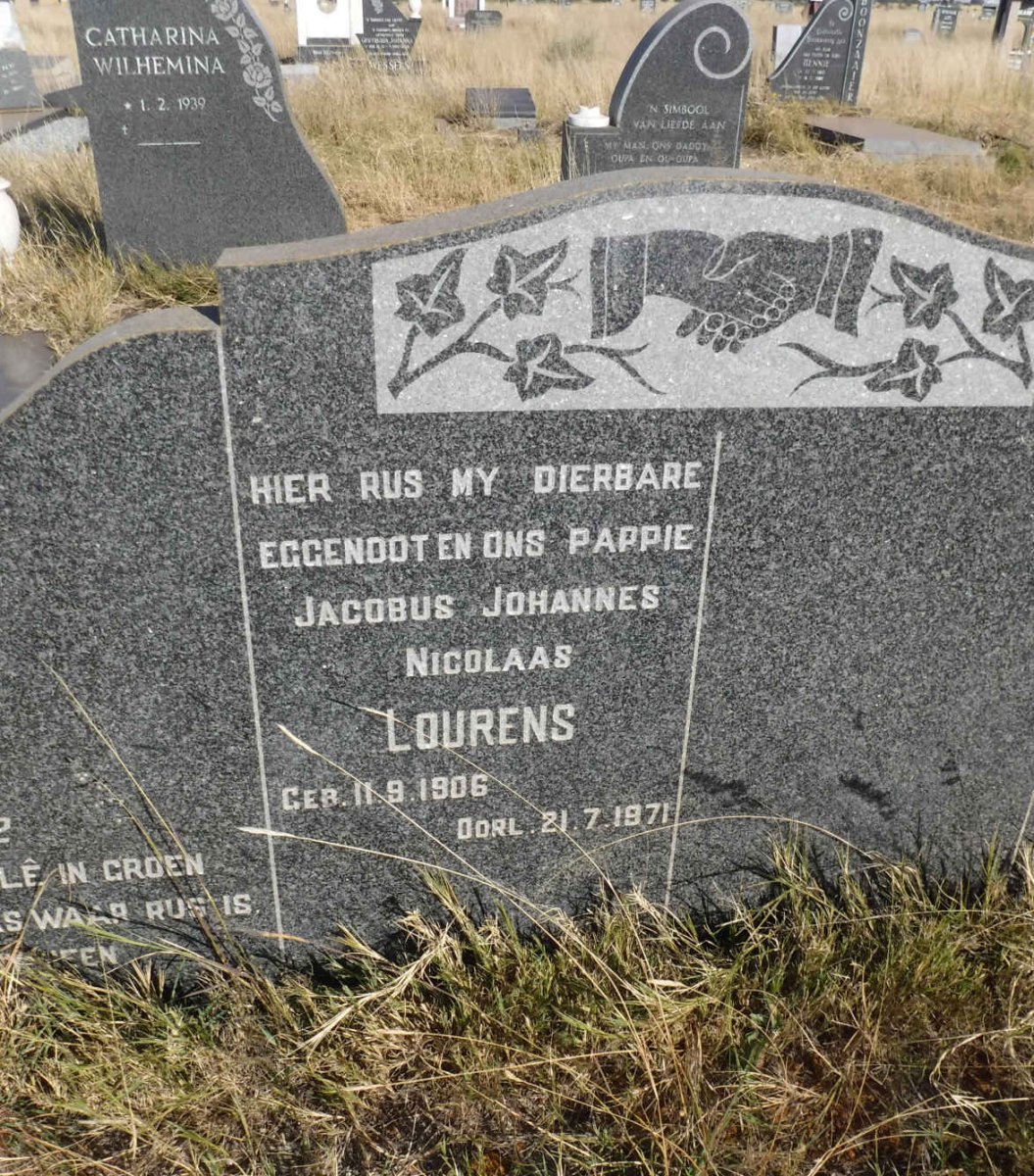LOURENS Jacobus Johannes Nicolaas 1906 - 1971