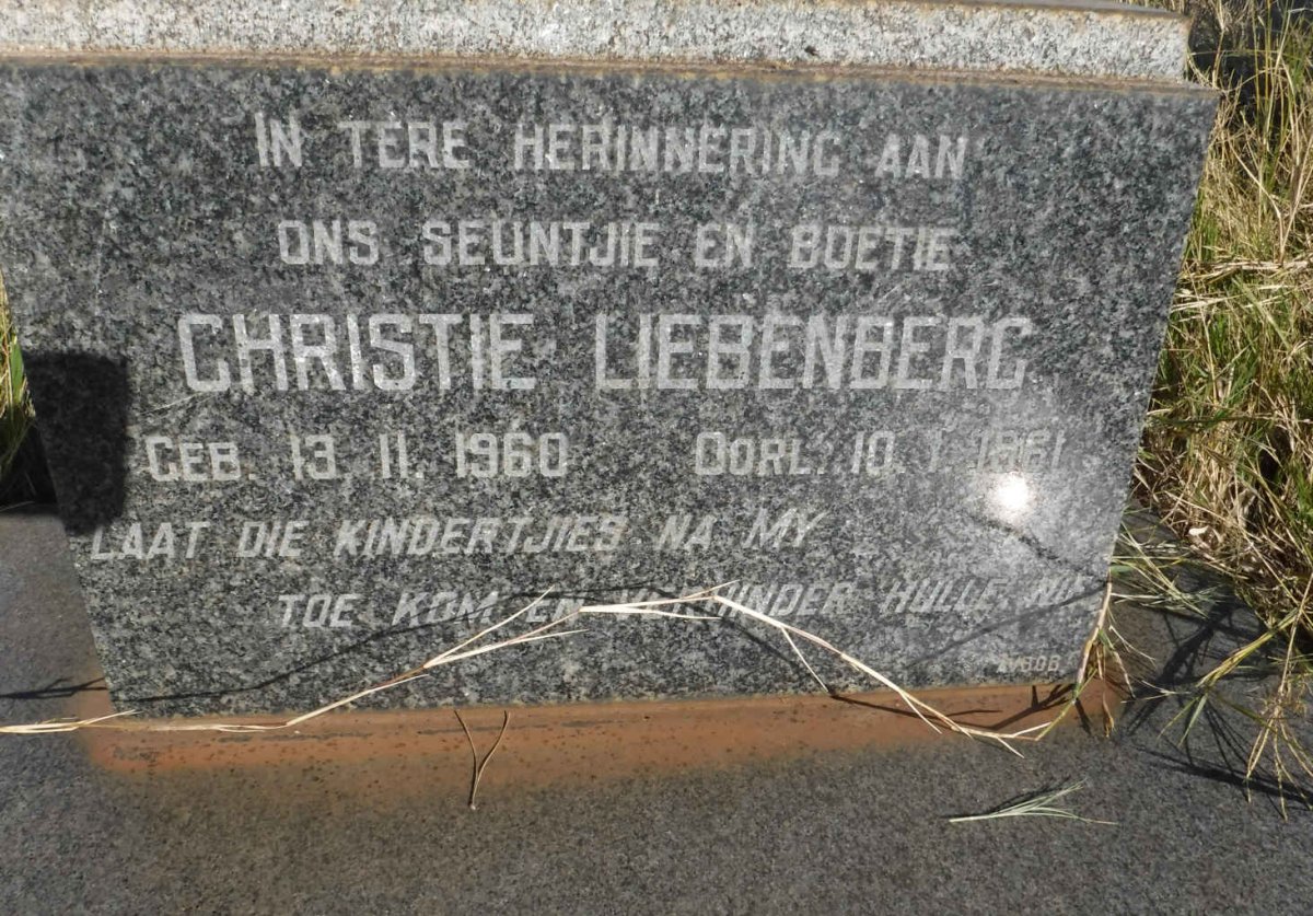 LIEBENBERG Christie 1960 - 1961