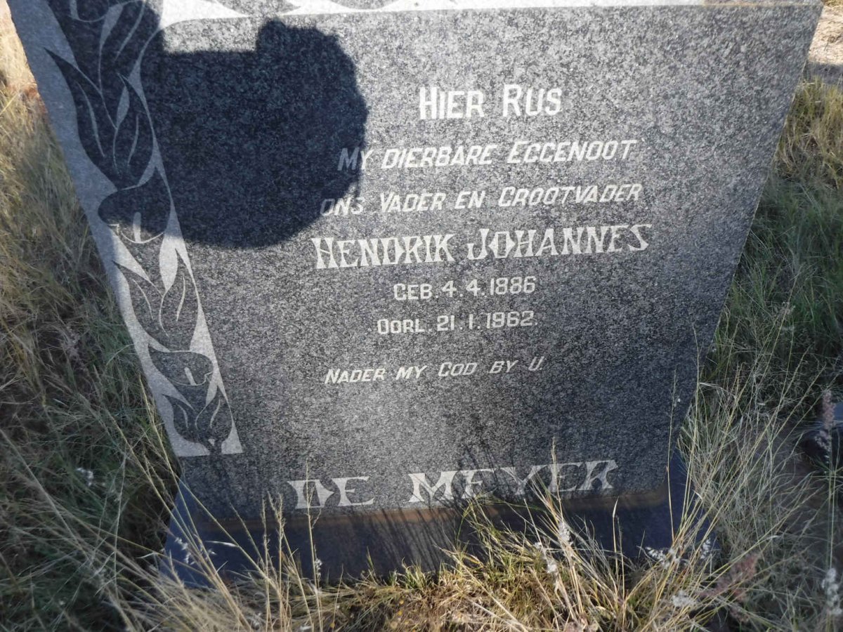 MEYER Hendrik Johannes, de 1886-1962