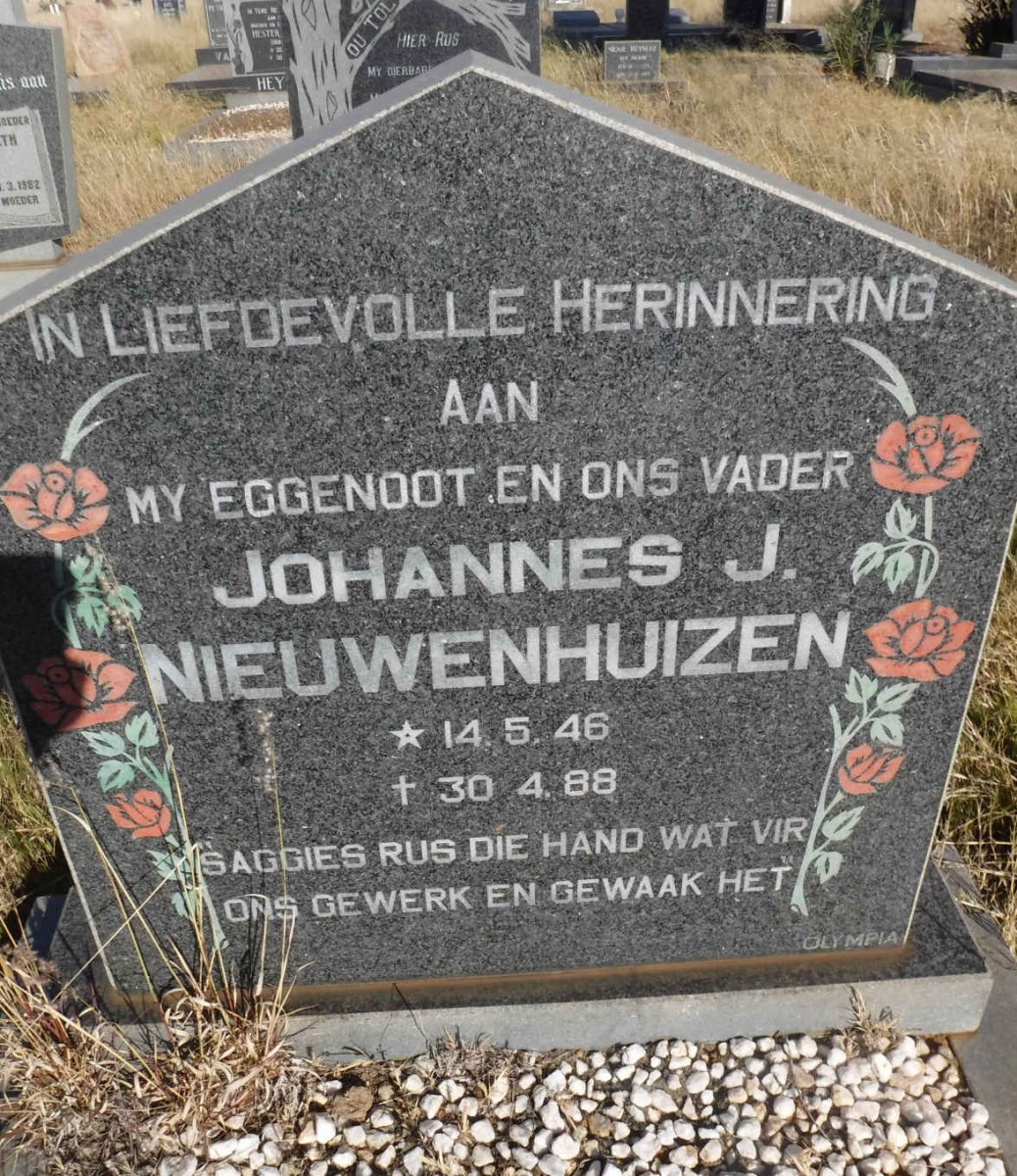 NIEUWENHUIZEN Johannes J. 1946-1988