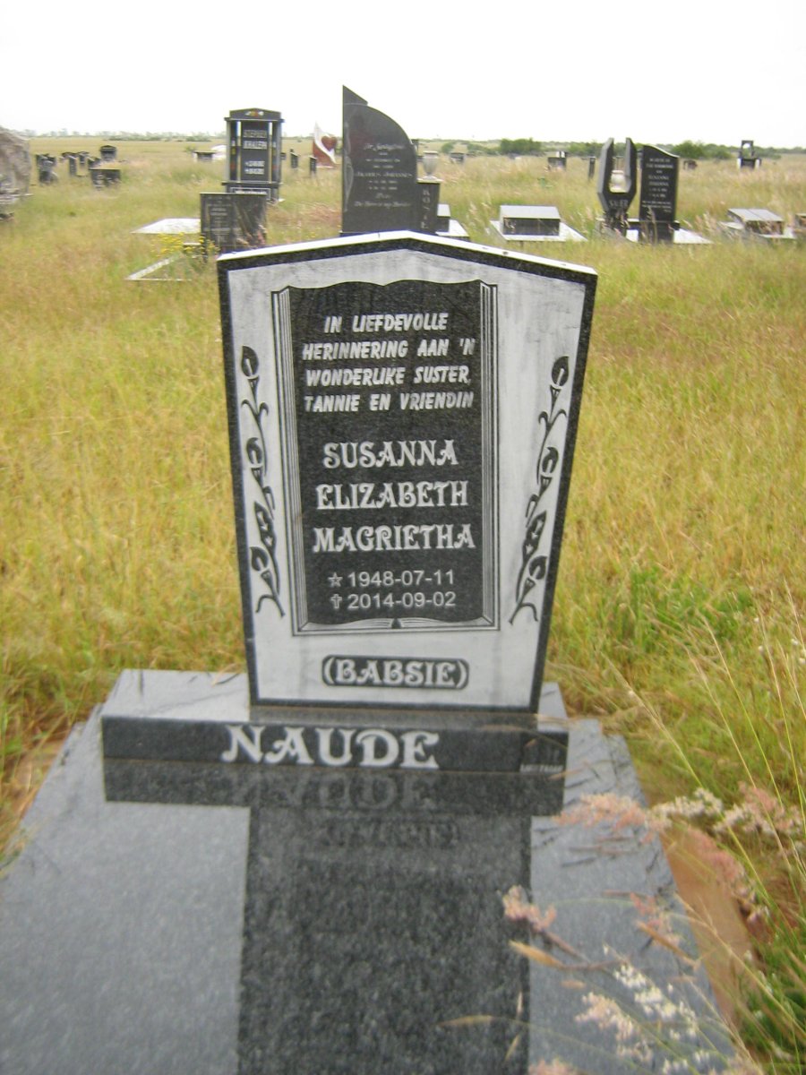 NAUDE Susanna Elizabeth Magrietha 1948-2014
