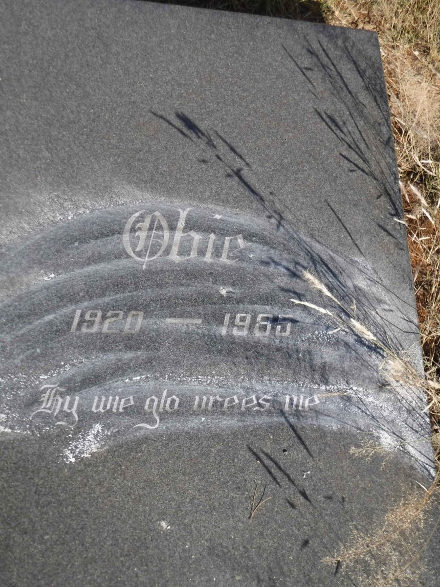 OBERHOLZER Obie 1920-1985