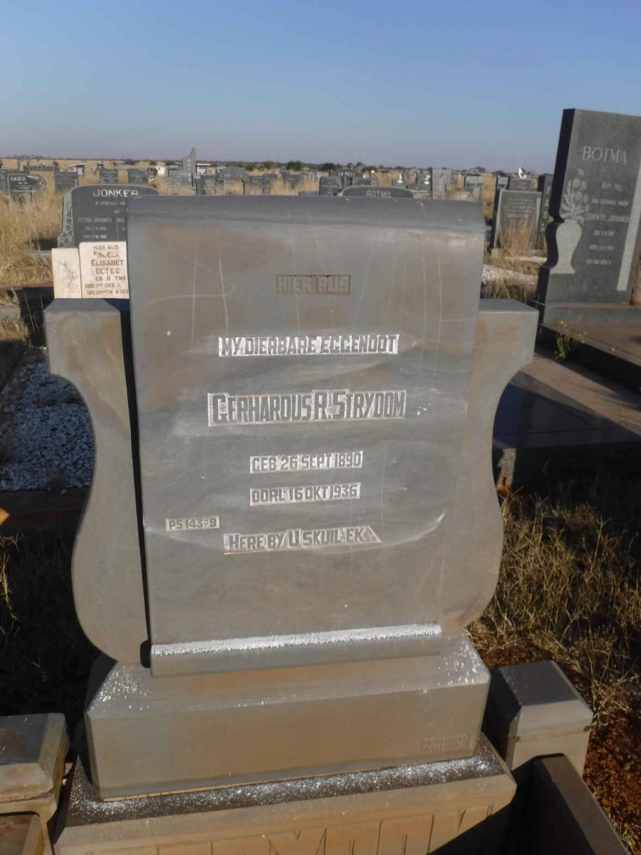STRYDOM Gerhardus R. 1890-1936