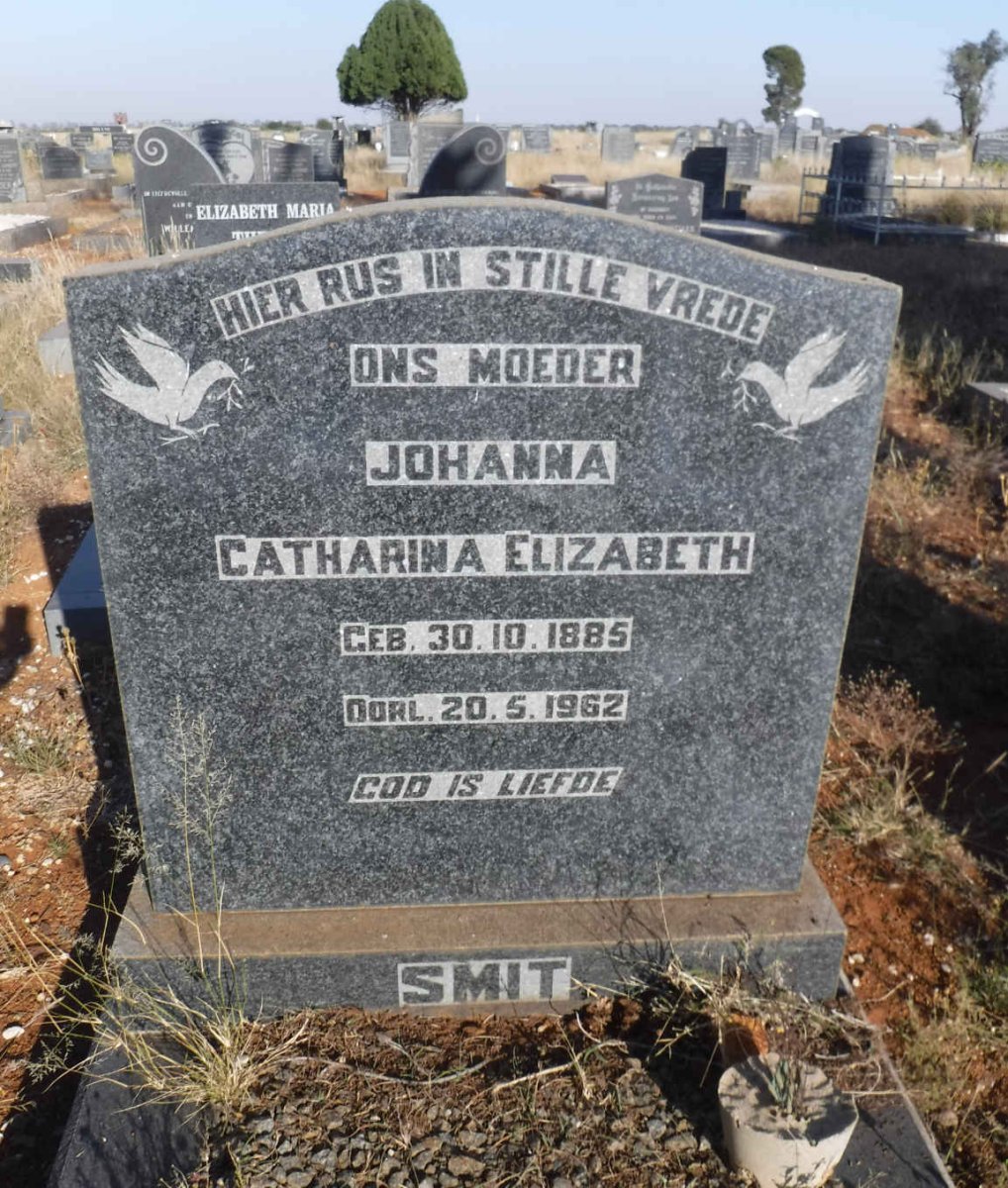 SMIT Johanna Catharina Elizabeth 1885-1962