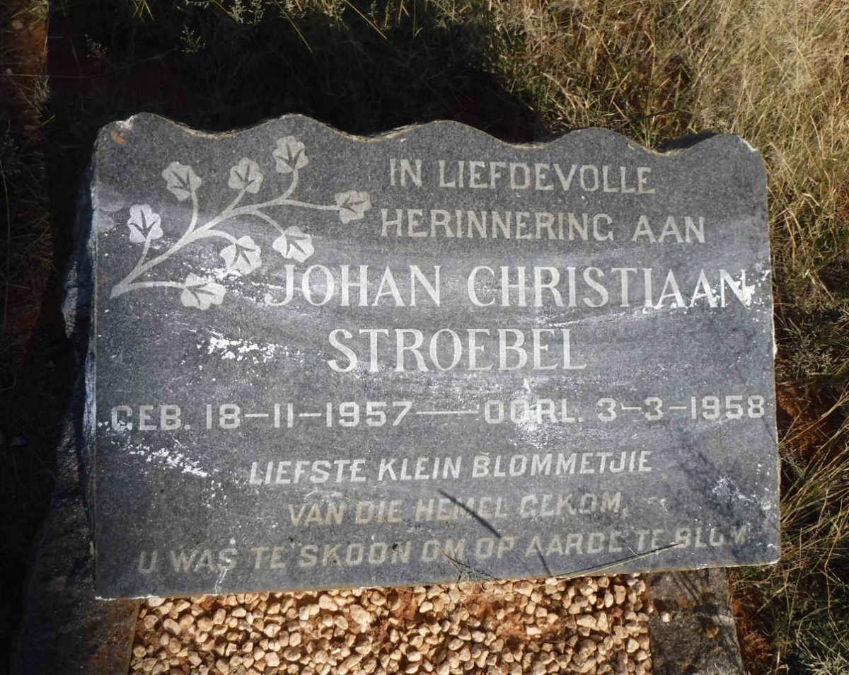 STROEBEL Johan Christiaan 1957-1958