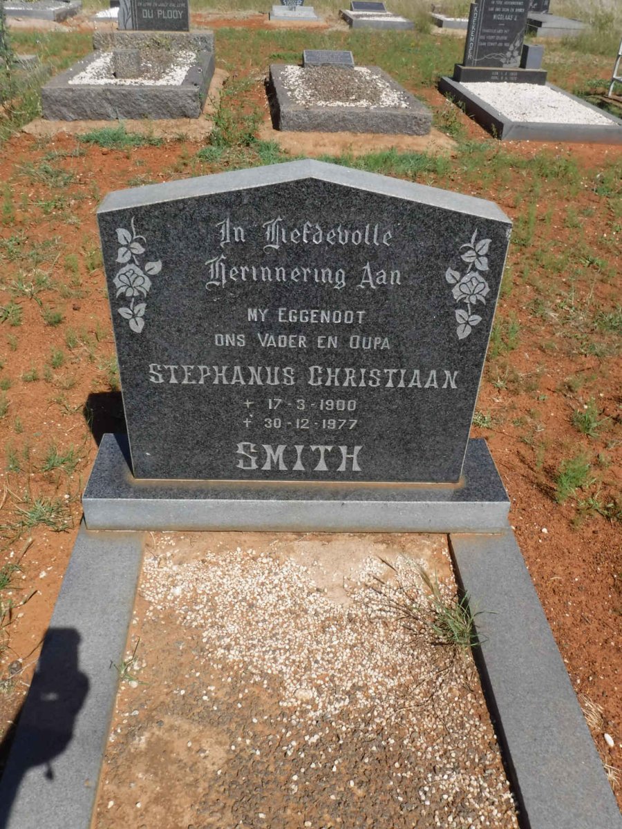 SMITH Stephanus Christiaan 1900-1977