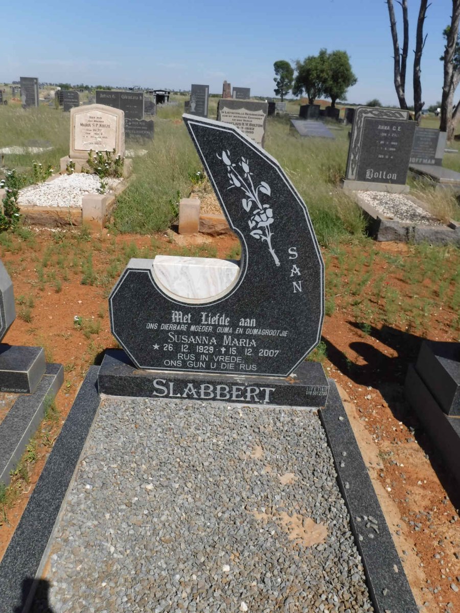 SLABBERT Susanna Maria 1929-2007