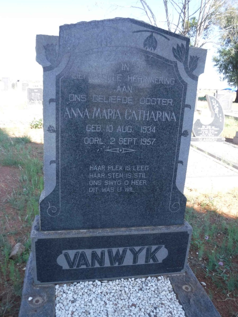WYK Anna Maria Catharina, van 1934-1957