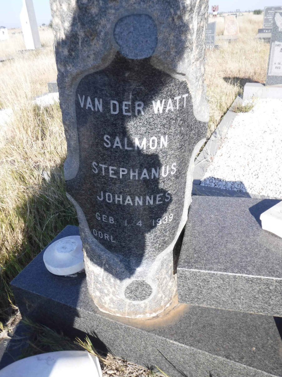 WATT Salmon Stephanus Johannes, van der 1939-