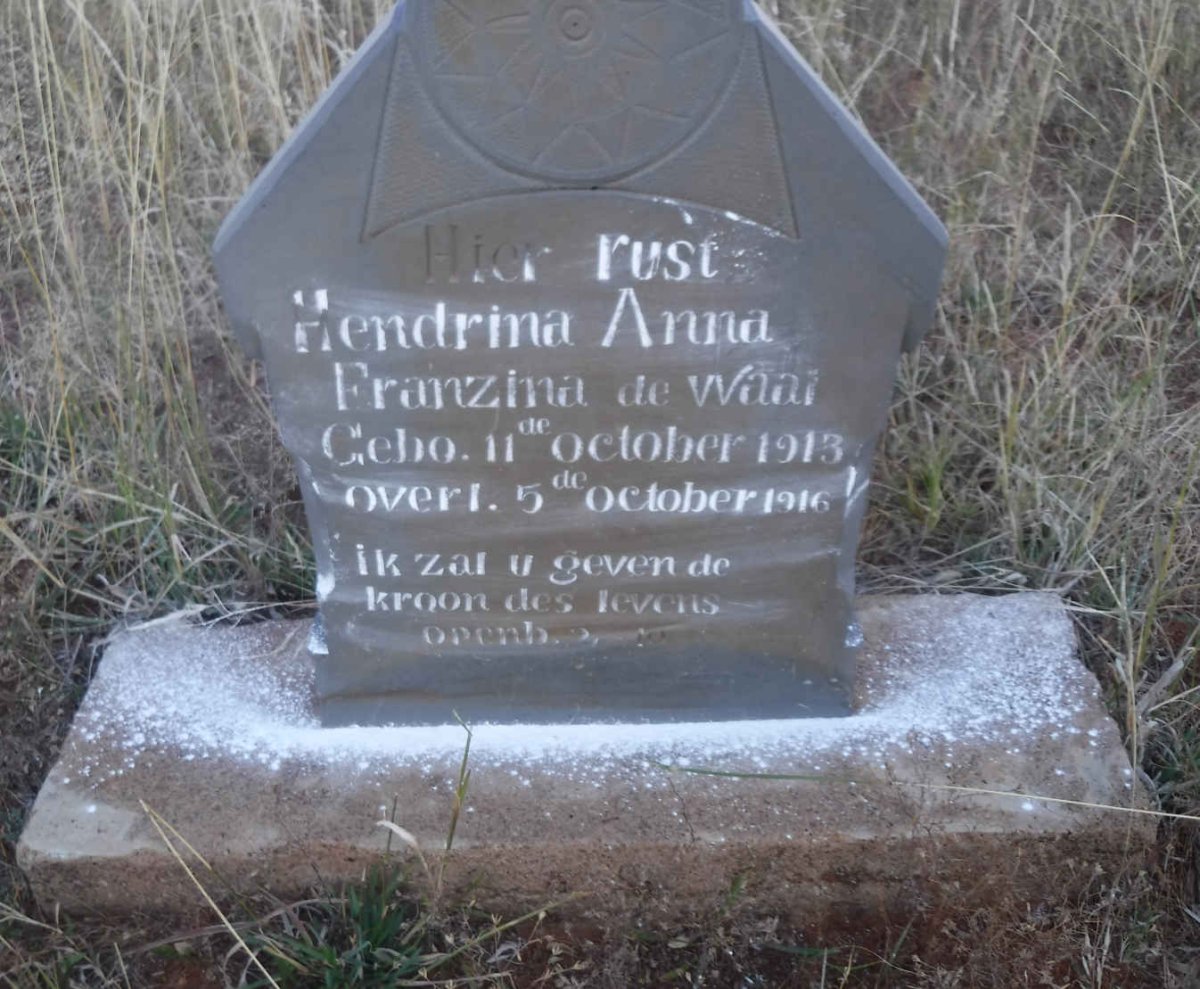 WAAL Hendrina Anna Franzina, de 1913-1916