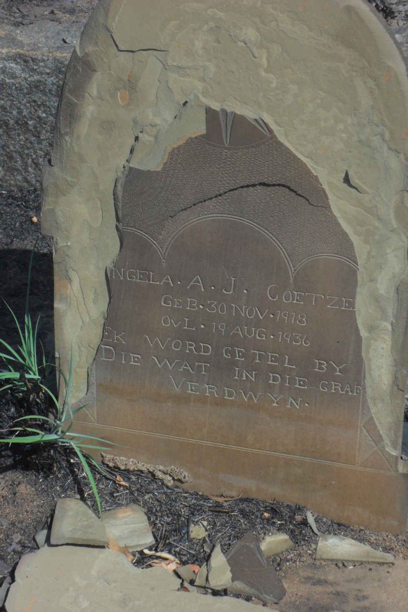 COETZEE ?ngela A.J. 1918-1936
