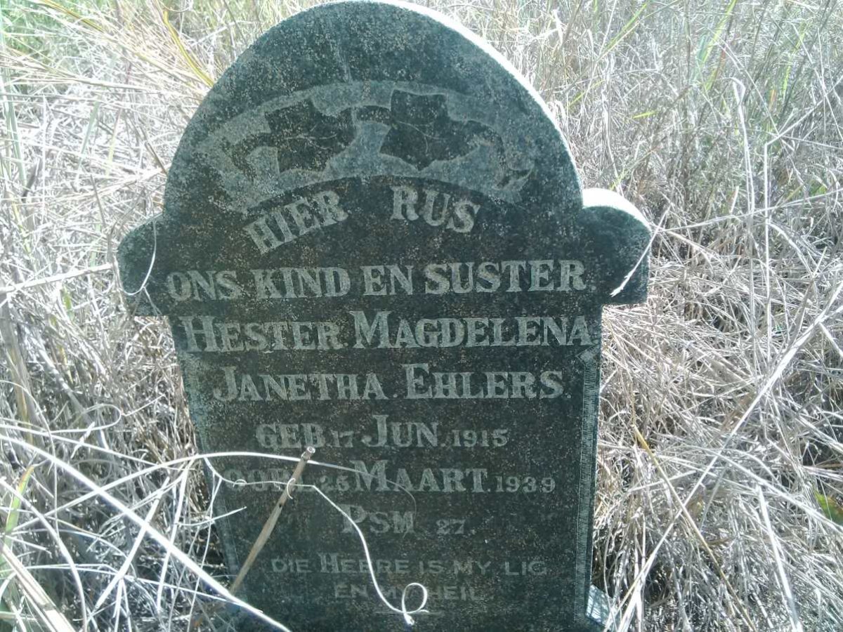 EHLERS Hester Magdelena Janetha 1915-1939