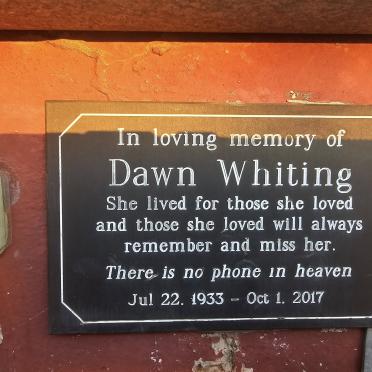 WHITING Dawn 1933-2017