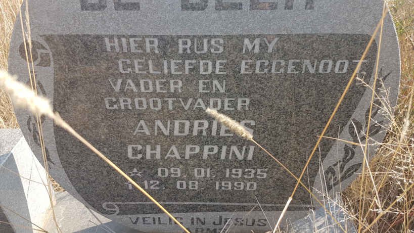 BEER Andries Chappini, de 1935-1990