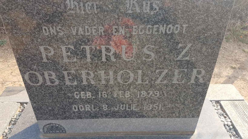 OBERHOLZER Petrus Z. 1879-1951