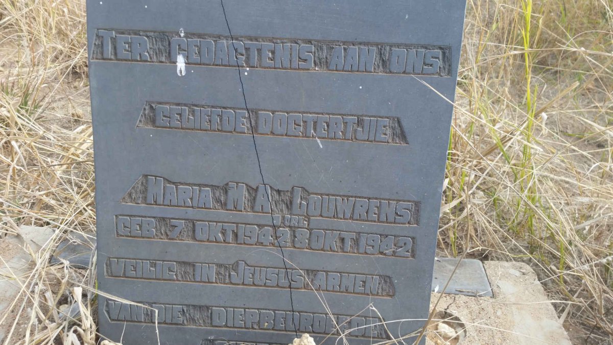 LOUWRENS Maria M.A. 1942-1942