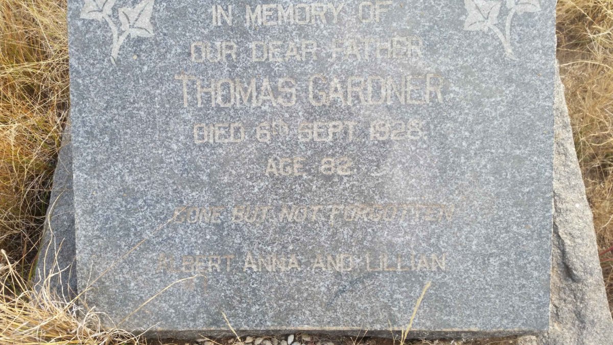 GARDNER Thomas -1928