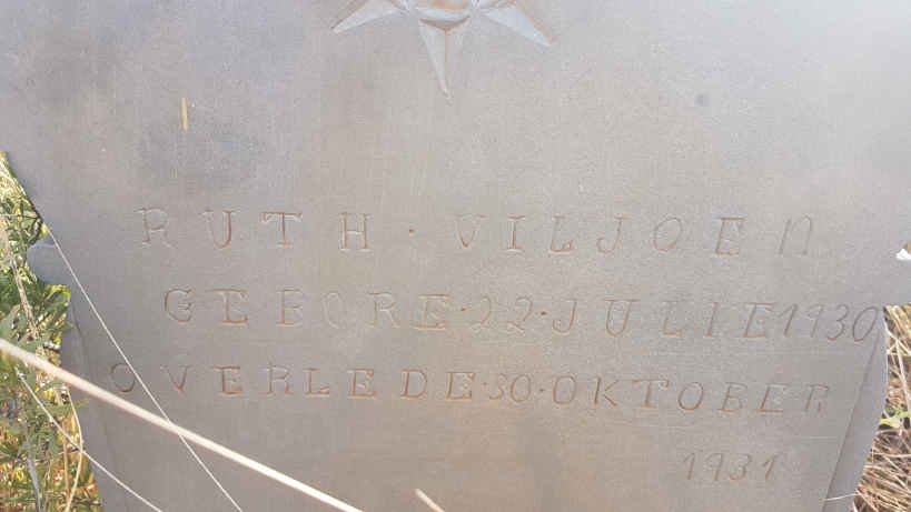 VILJOEN Ruth 1930-1931