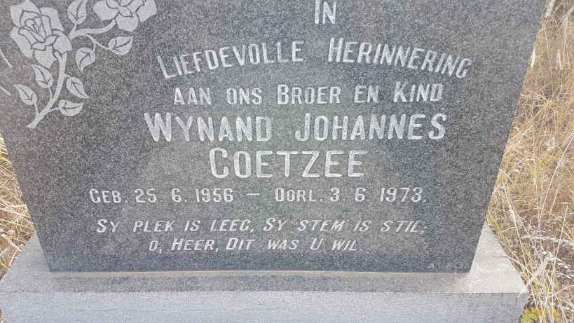 COETZEE Wynand Johannes 1956-1973