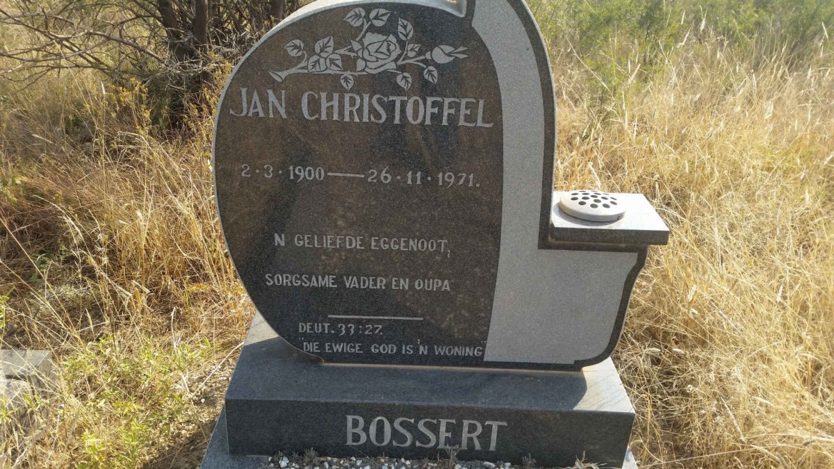 BOSSERT Jan Christoffel 1900-1971