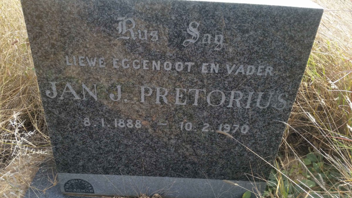 PRETORIUS Jan J. 1888-1970