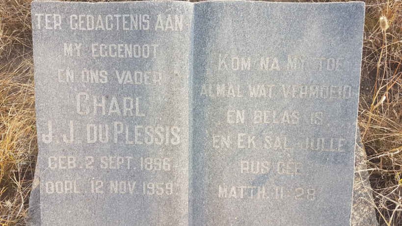 PLESSIS Charl J.J., du 1896-1959