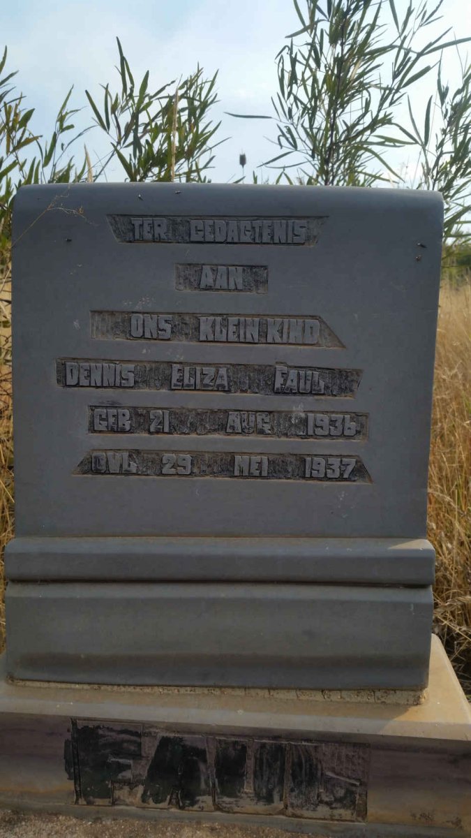 FAUL Dennis Eliza 1936-1937