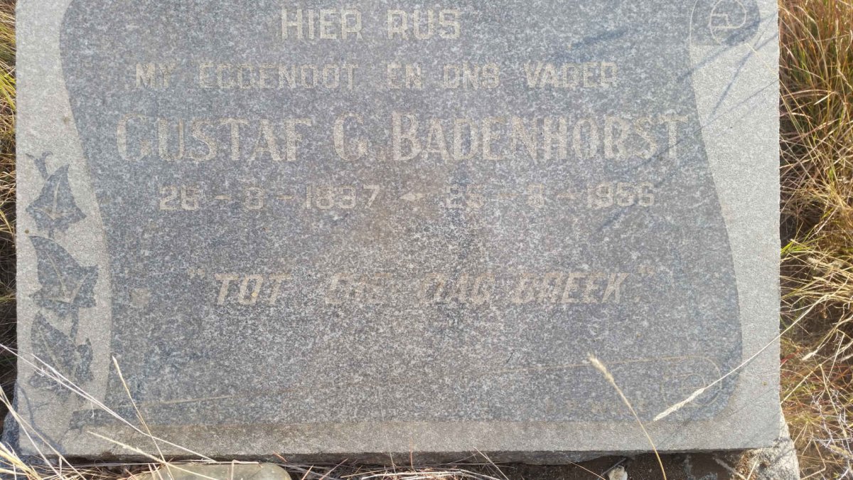 BADENHORST Gustaf G. 1897-1956