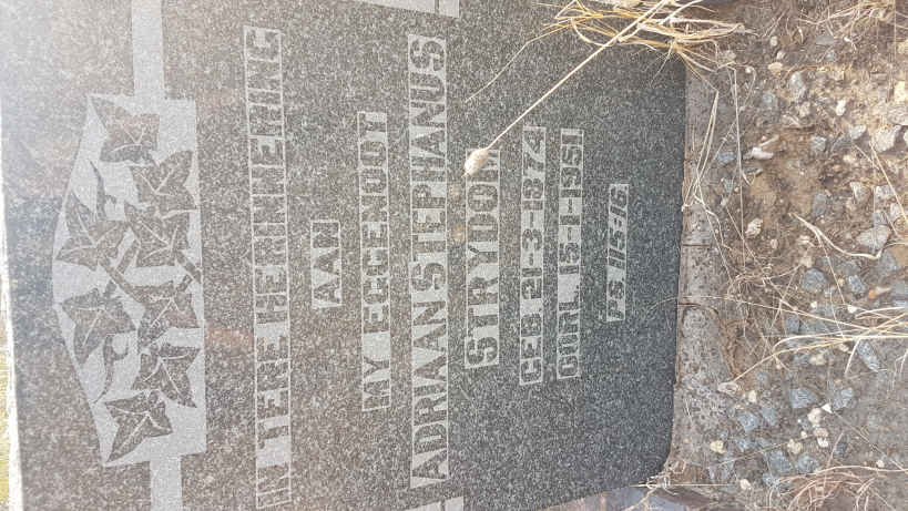STRYDOM Adriaan Stephanus 1874-1951