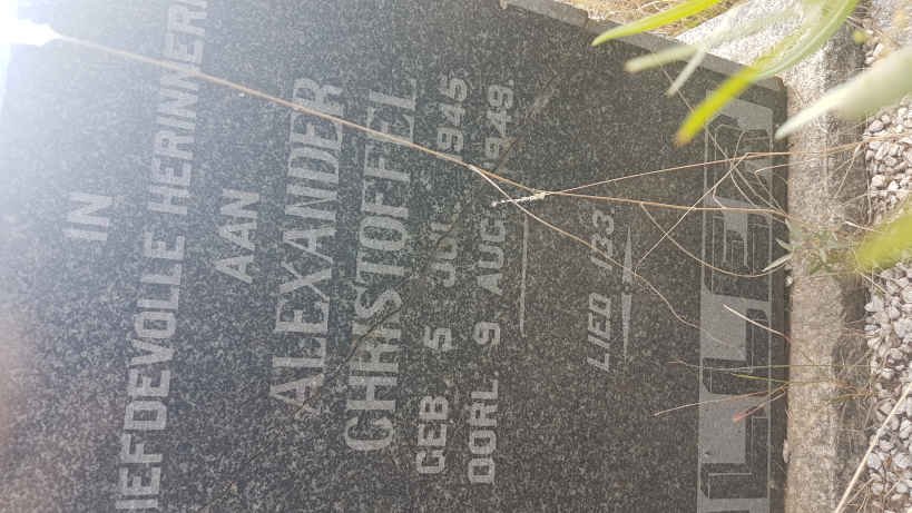 MULLER Alexander Christoffel 1945-1949