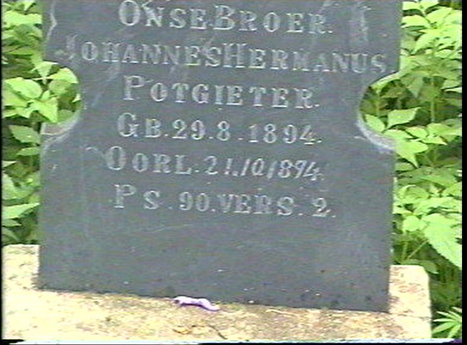POTGIETER Johannes Hermanus 1894-1894