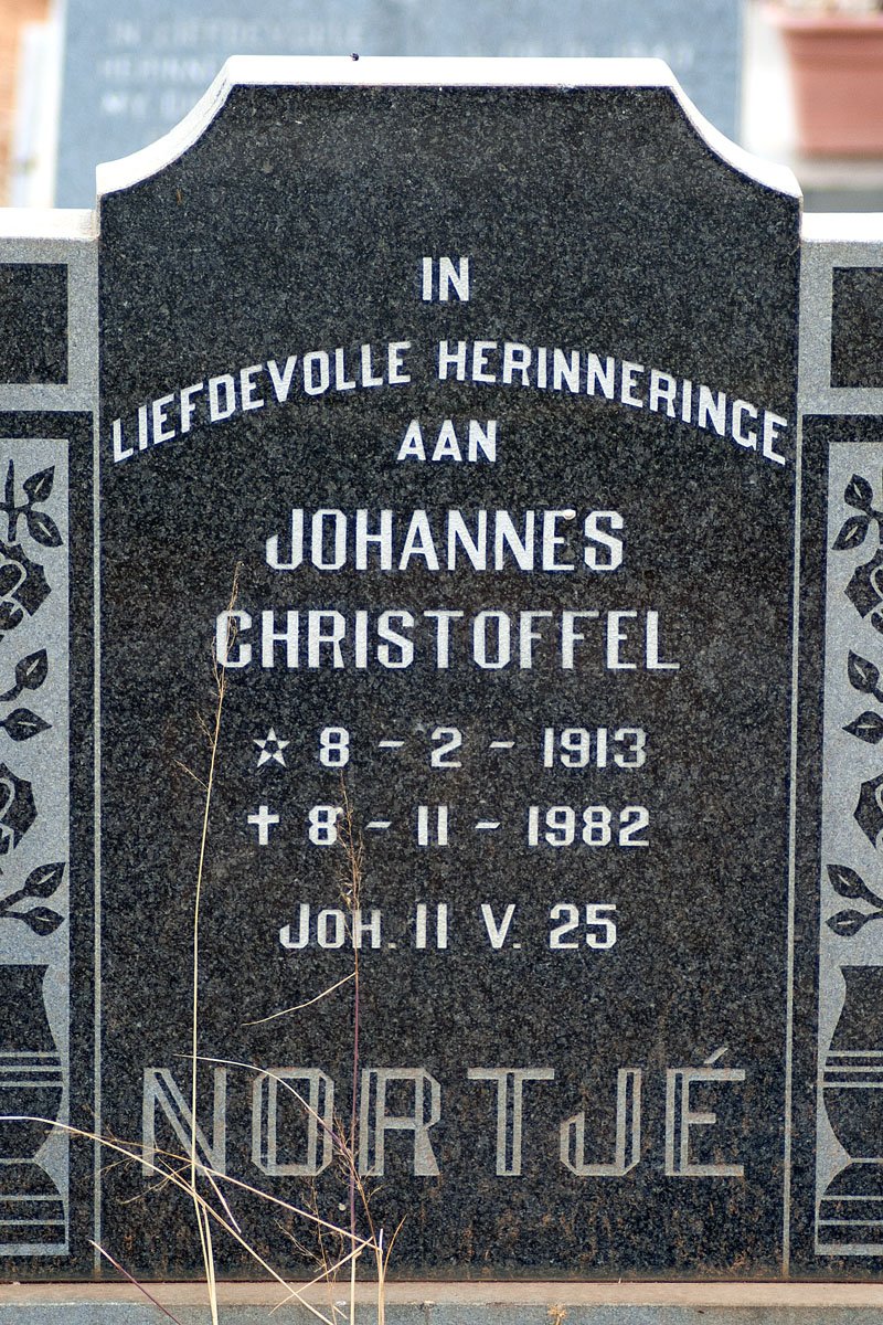 NORTJE Johannes Christoffel 1913-1982