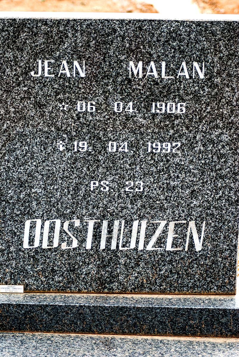 OOSTHUIZEN Jean Malan 1906-1992