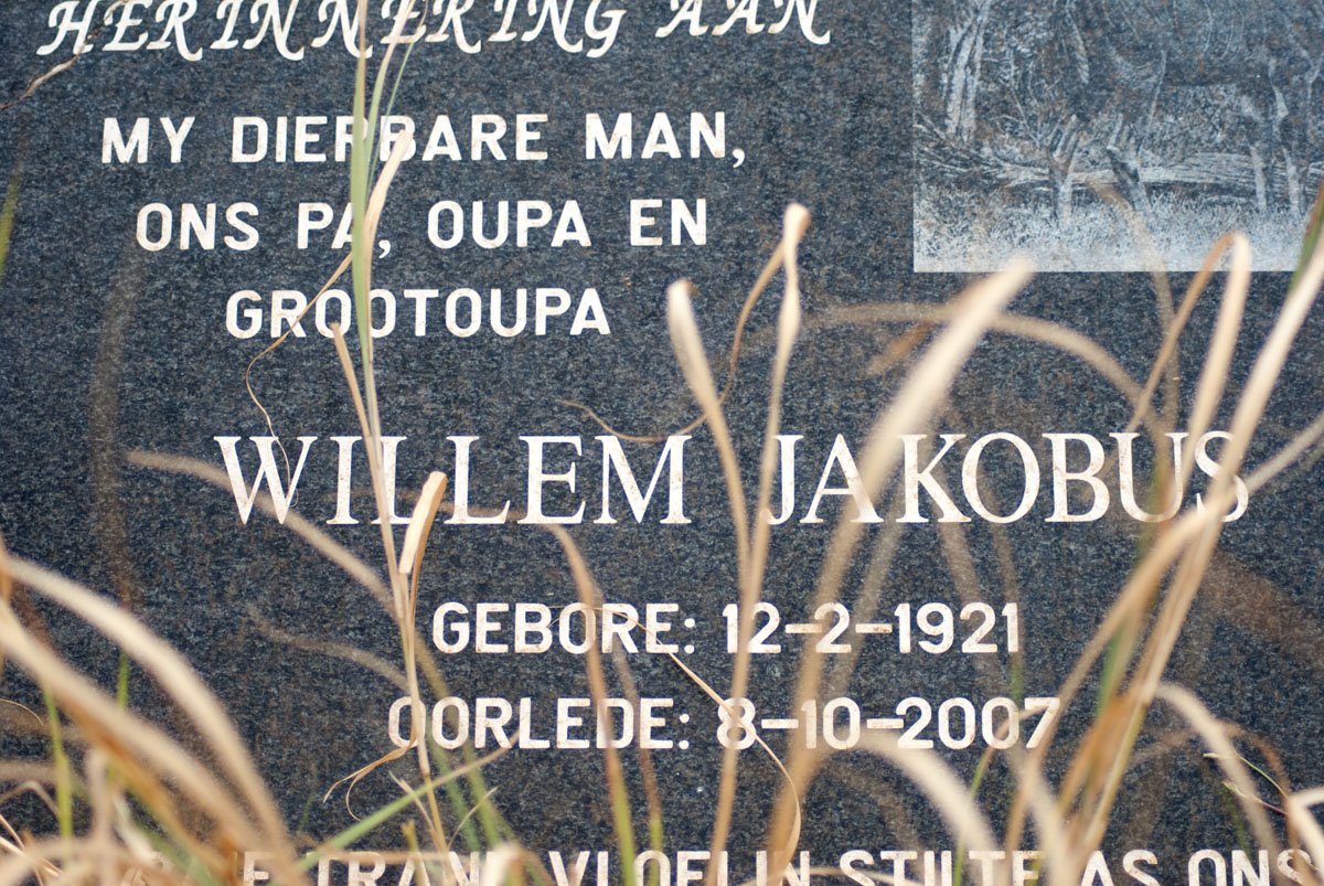 KLEINSMITH Willem Jakobus 1921-2007 &amp; Susanna Maria 1936-